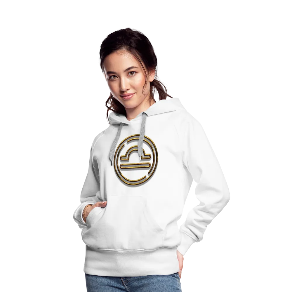 Libra 3D Gold Women’s Premium Hoodie