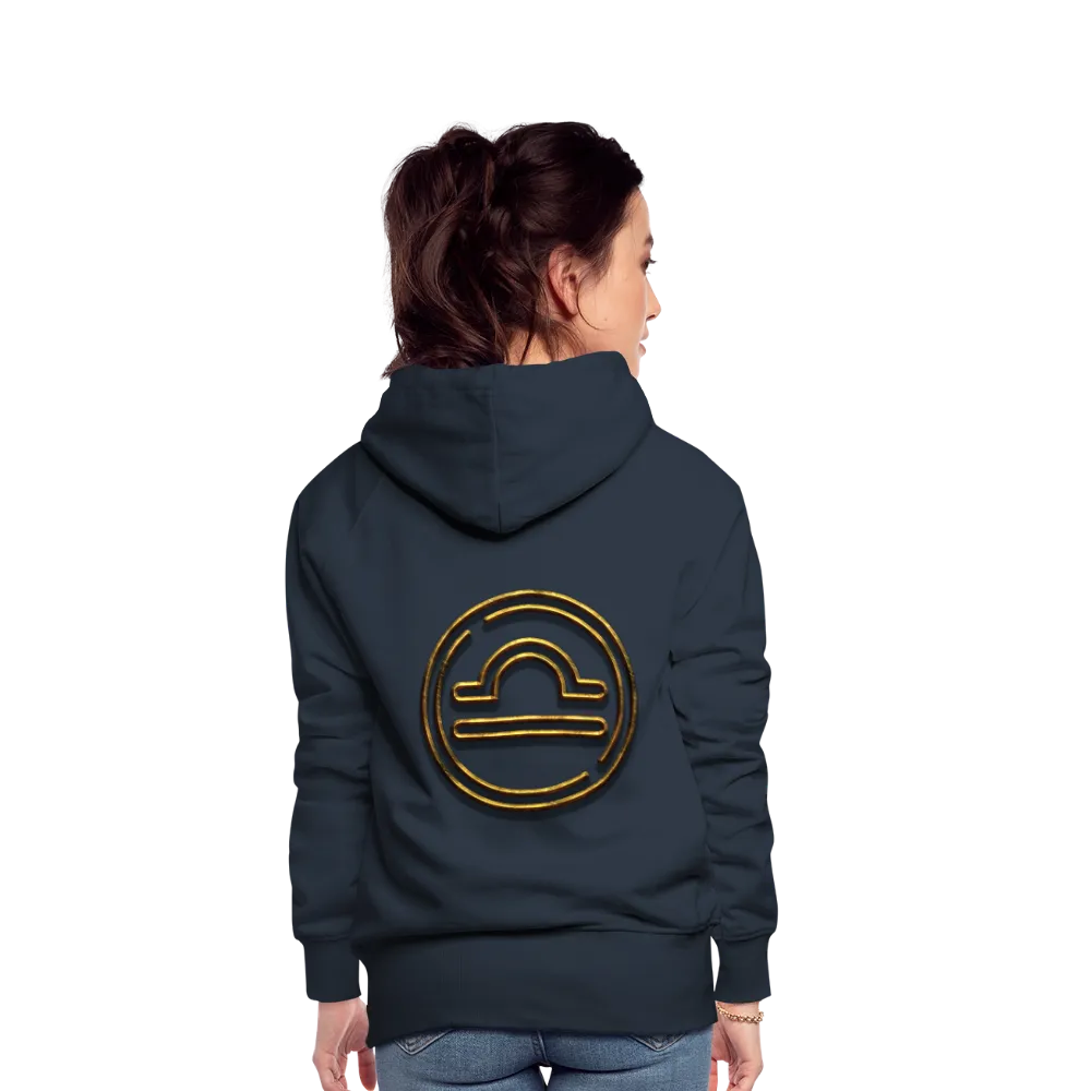 Libra 3D Gold Women’s Premium Hoodie