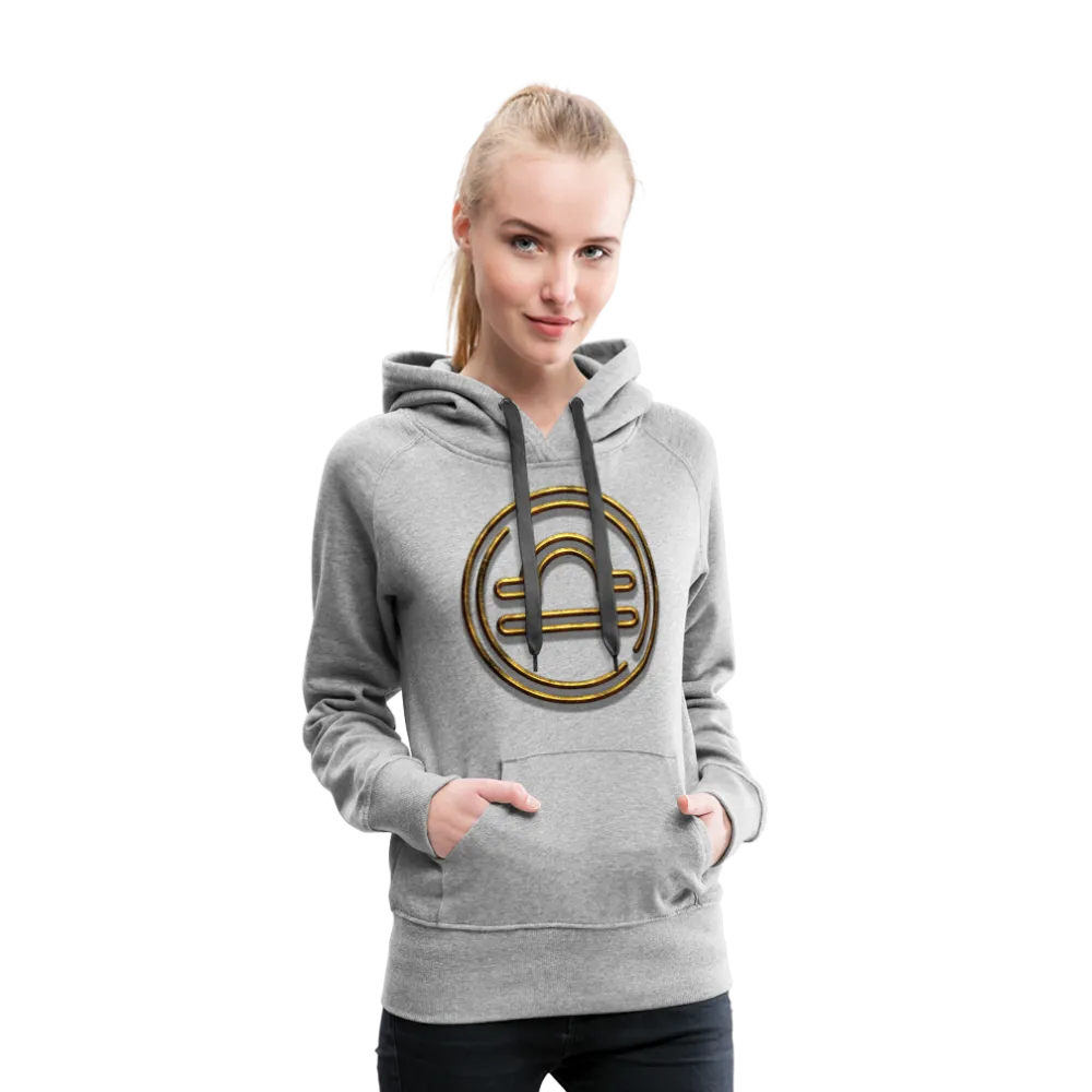 Libra 3D Gold Women’s Premium Hoodie
