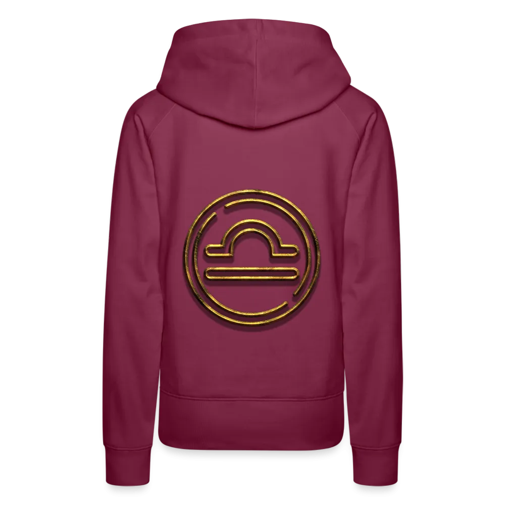 Libra 3D Gold Women’s Premium Hoodie