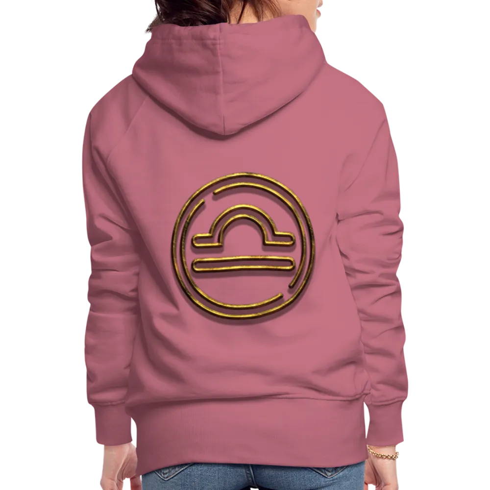 Libra 3D Gold Women’s Premium Hoodie
