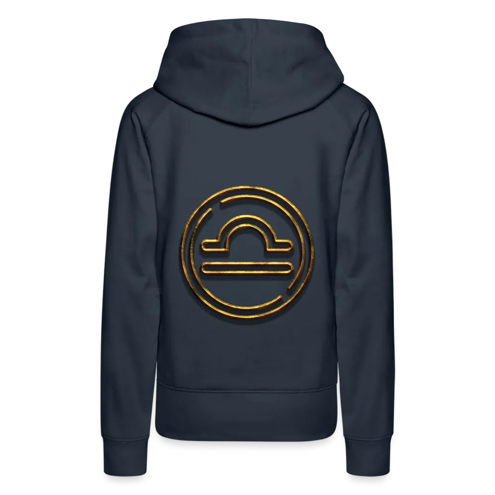 Libra 3D Gold Women’s Premium Hoodie