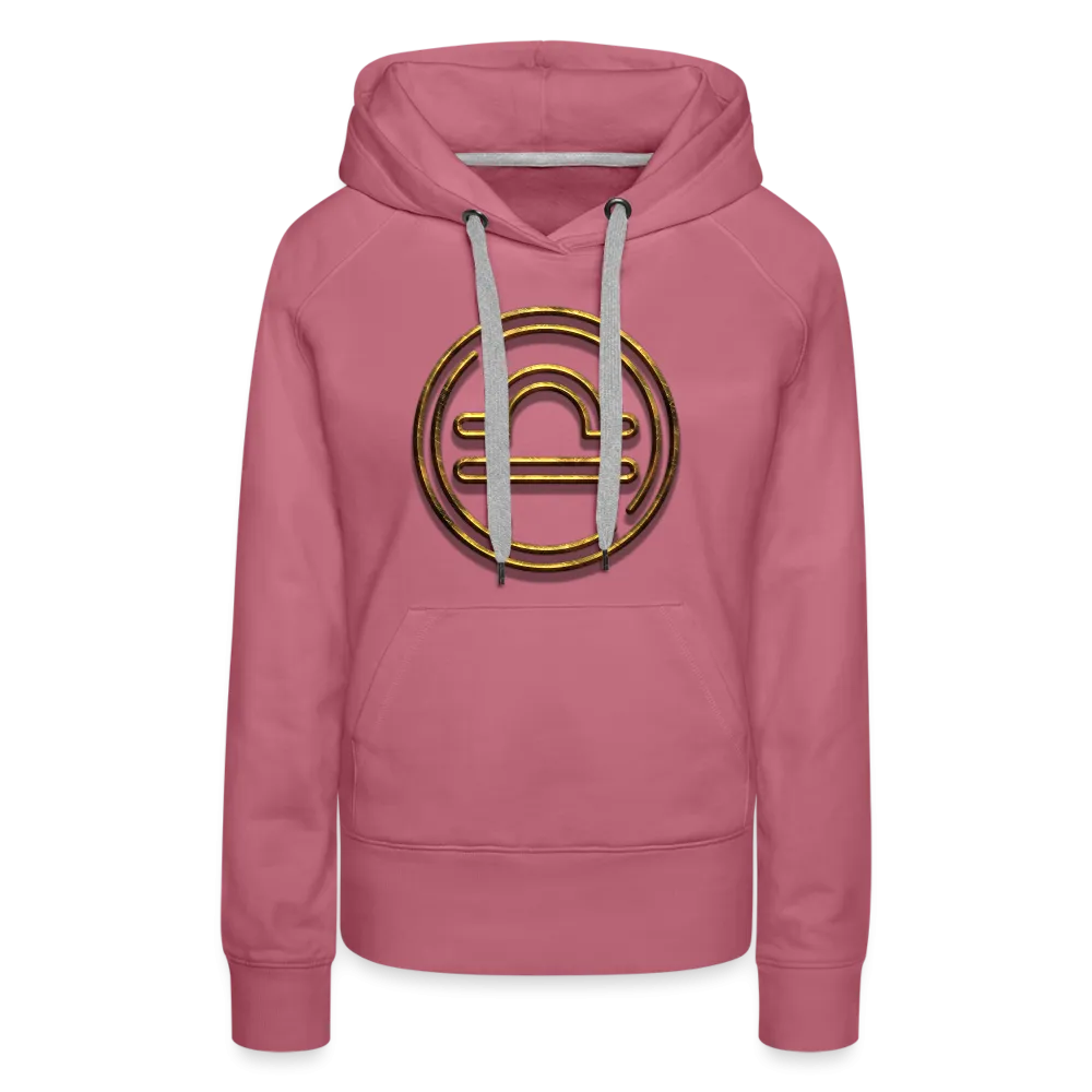 Libra 3D Gold Women’s Premium Hoodie