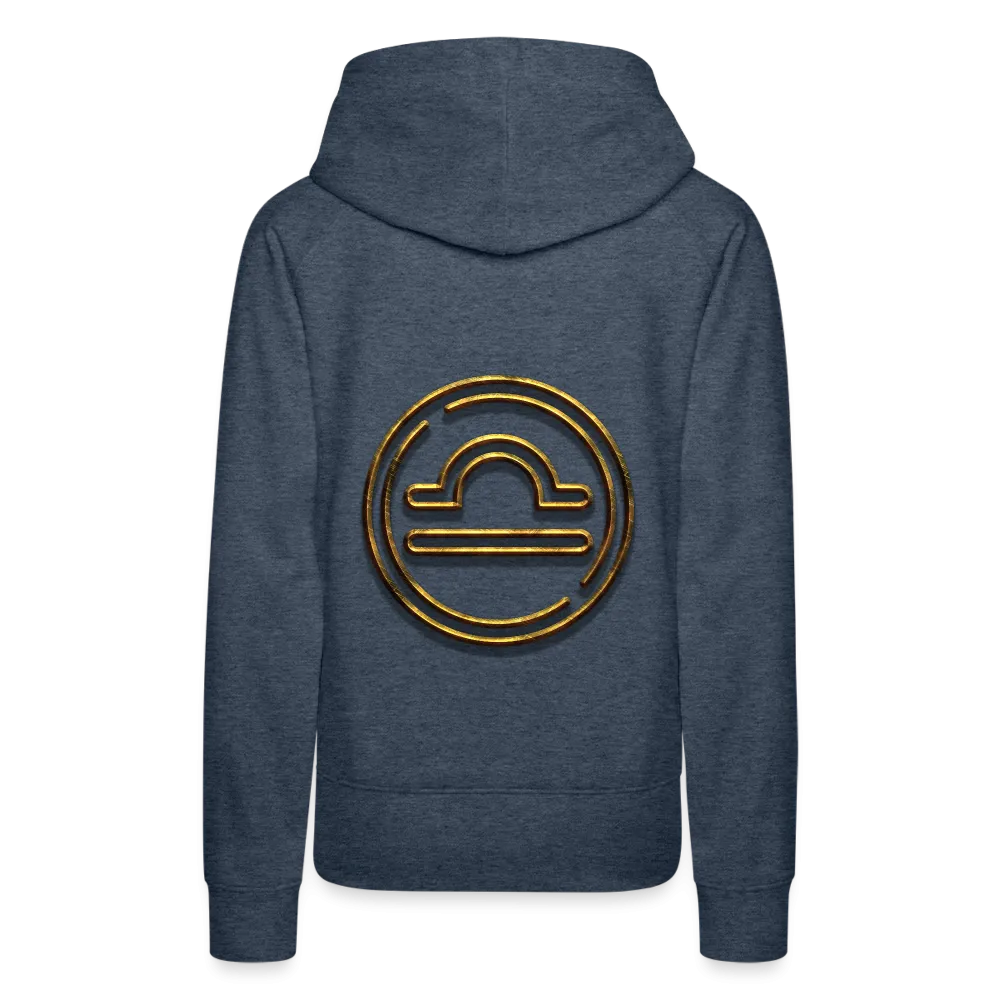 Libra 3D Gold Women’s Premium Hoodie