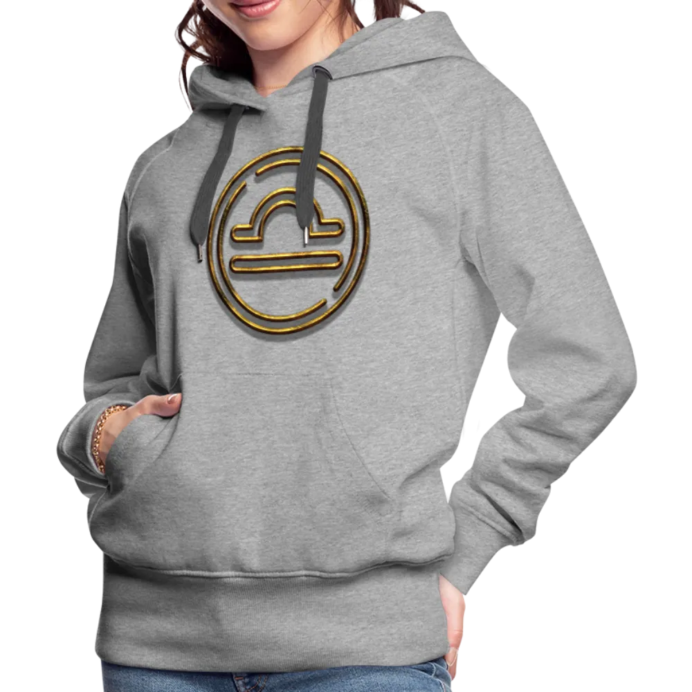 Libra 3D Gold Women’s Premium Hoodie