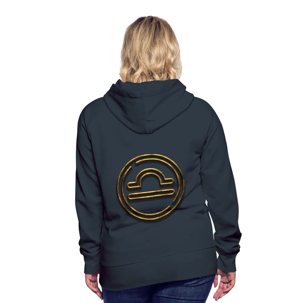 Libra 3D Gold Women’s Premium Hoodie