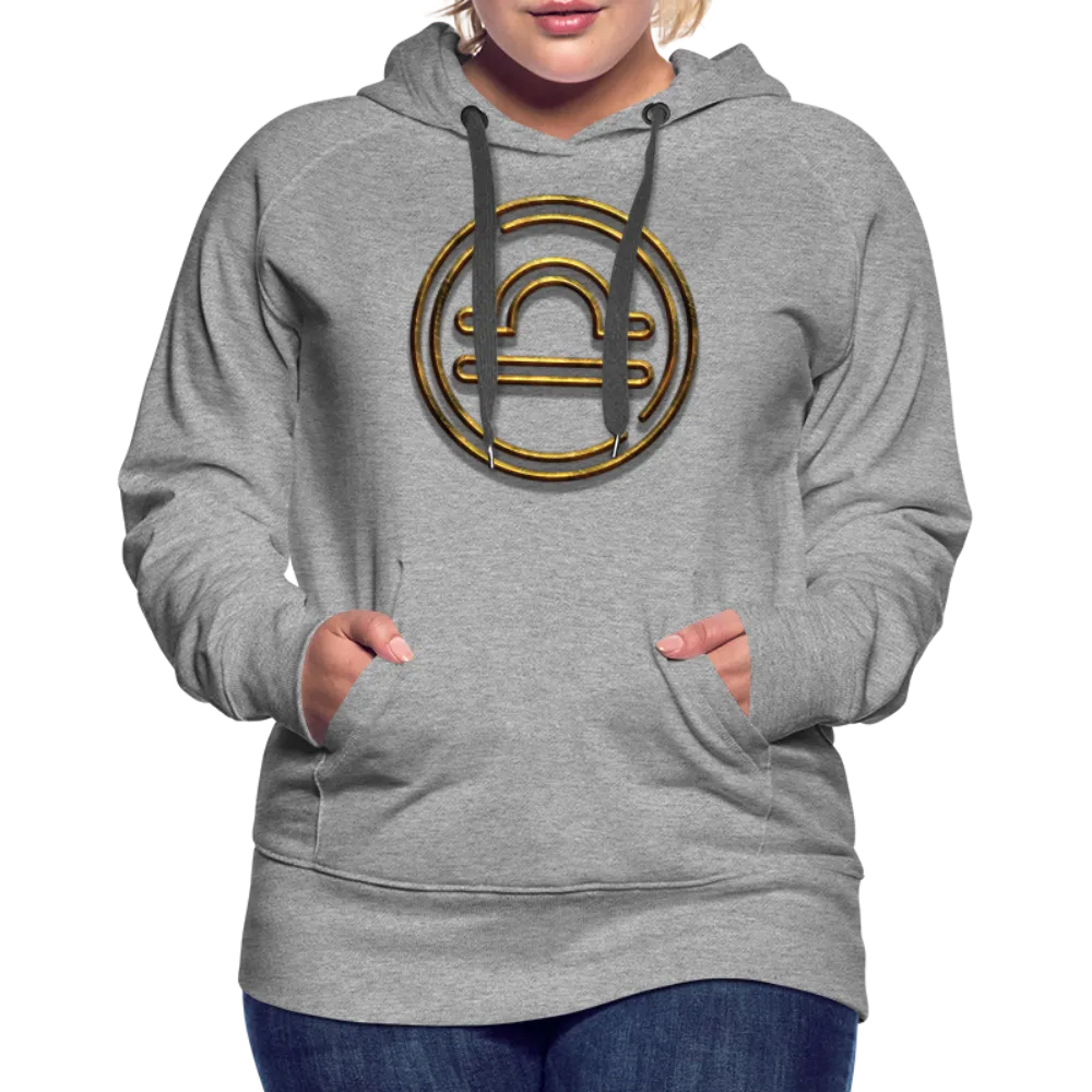 Libra 3D Gold Women’s Premium Hoodie