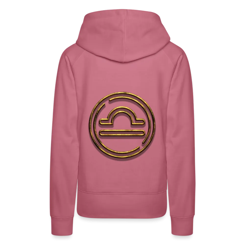 Libra 3D Gold Women’s Premium Hoodie