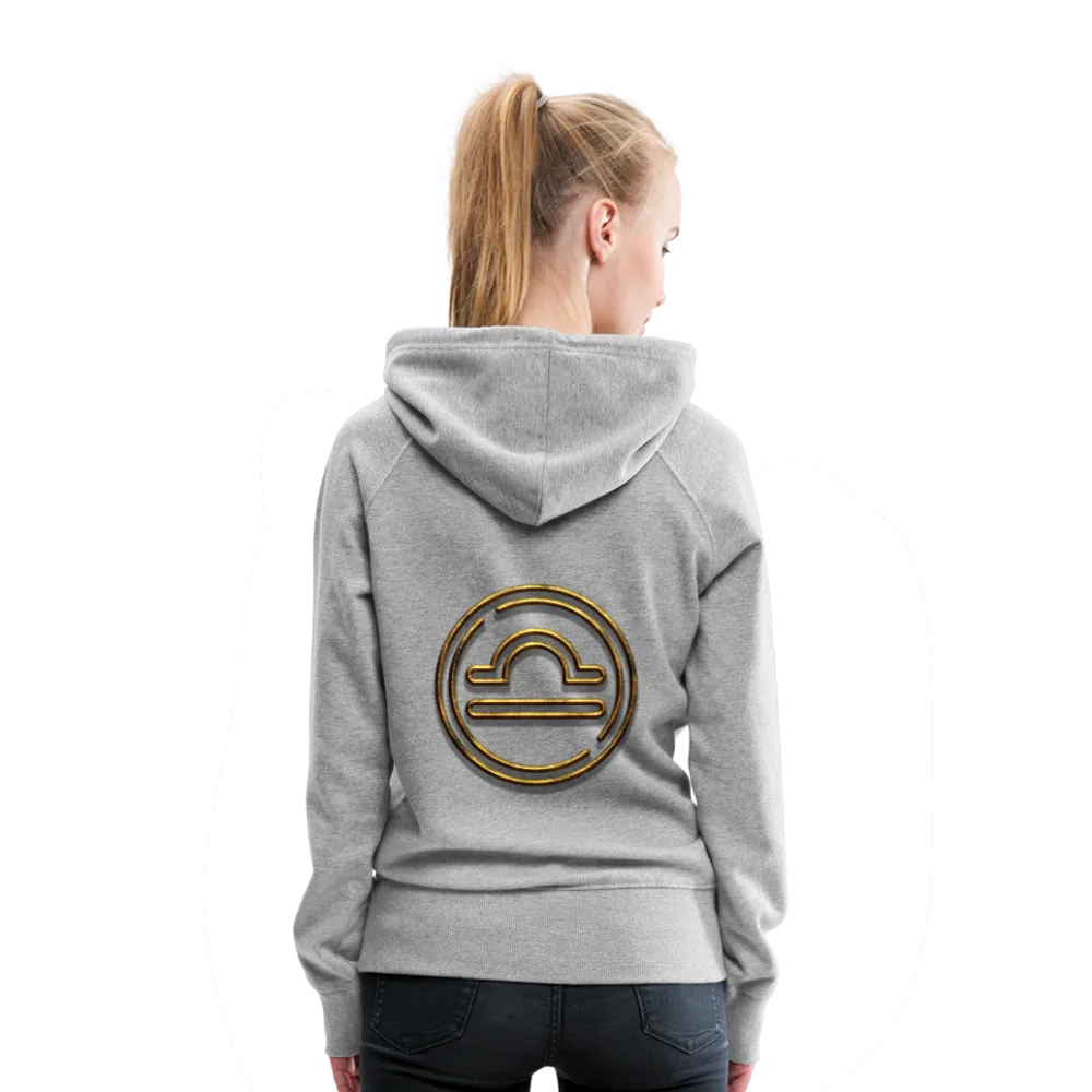 Libra 3D Gold Women’s Premium Hoodie