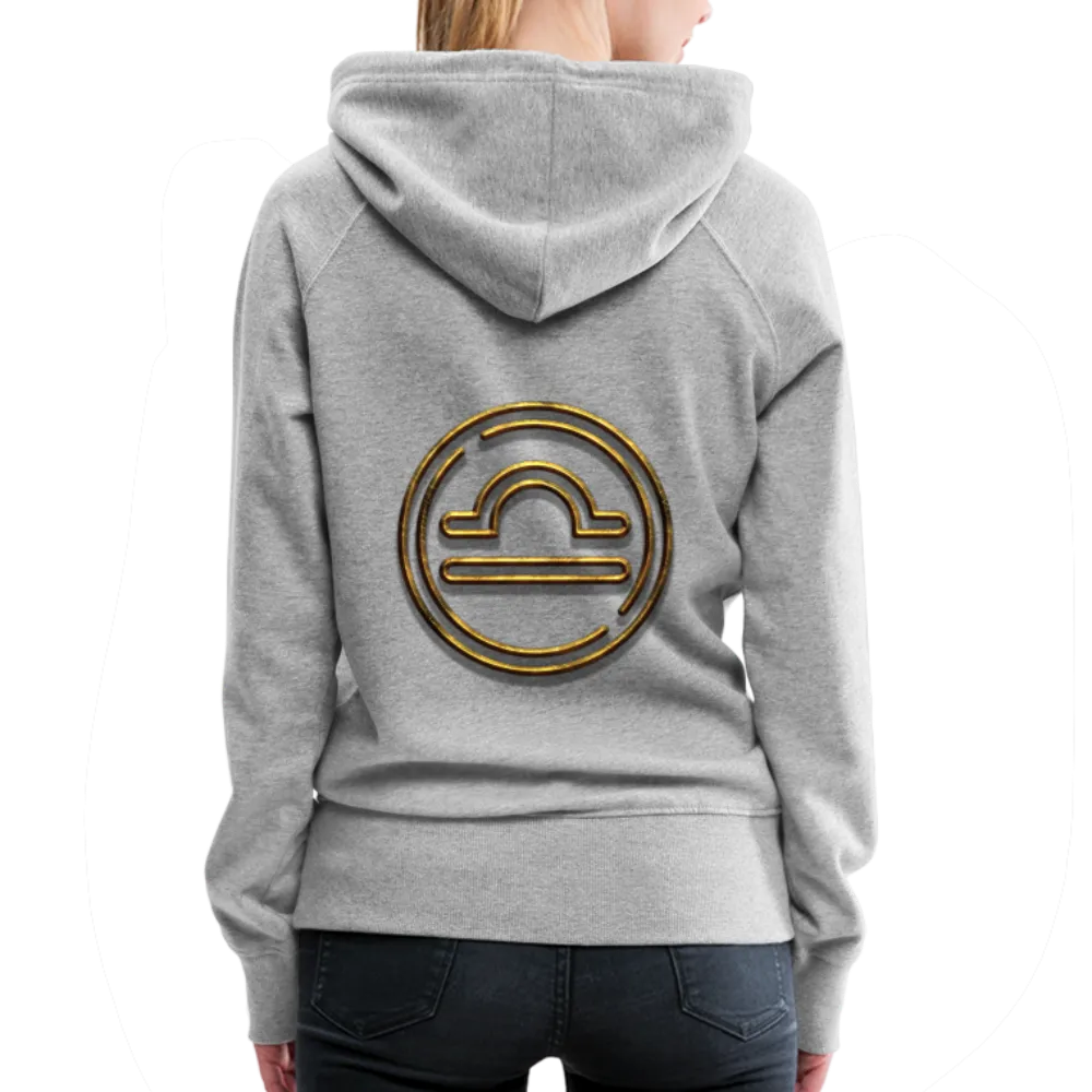 Libra 3D Gold Women’s Premium Hoodie