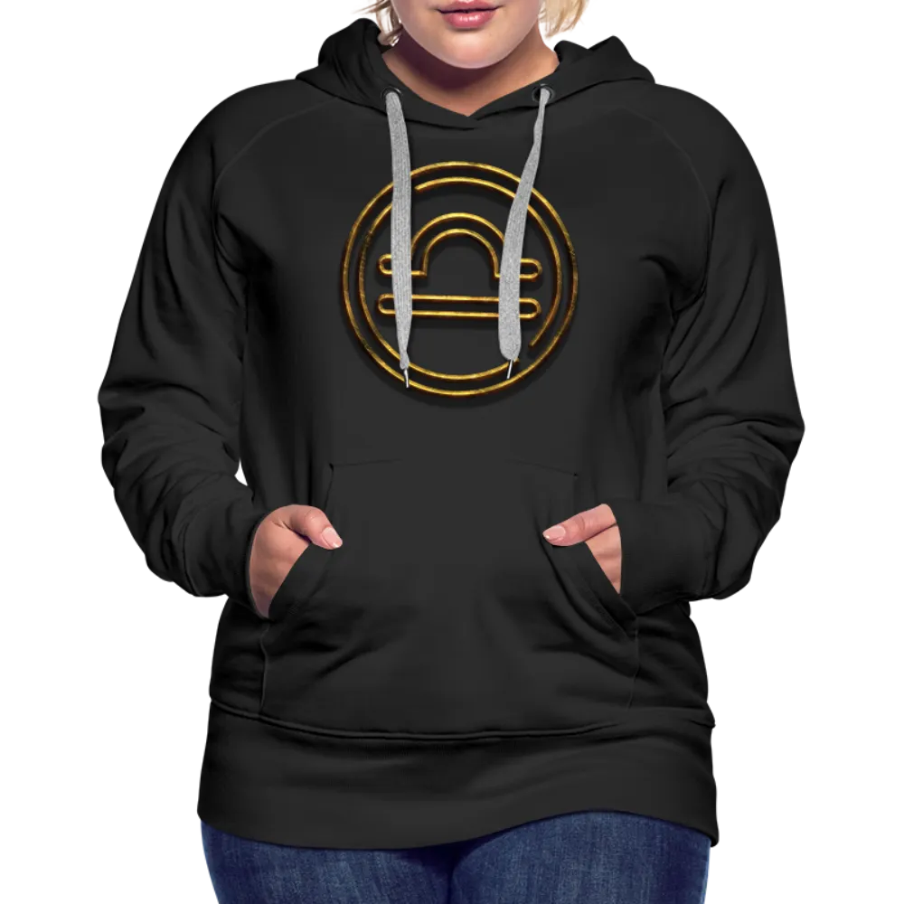 Libra 3D Gold Women’s Premium Hoodie