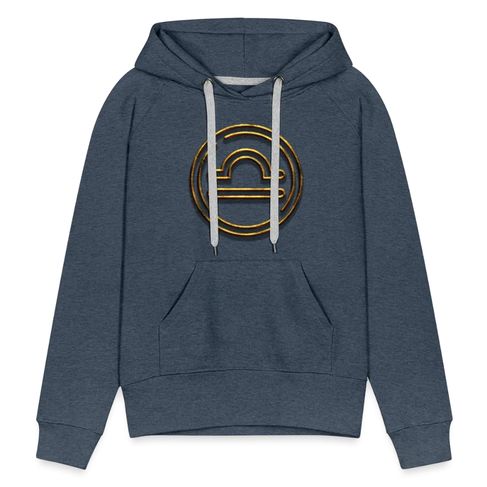 Libra 3D Gold Women’s Premium Hoodie