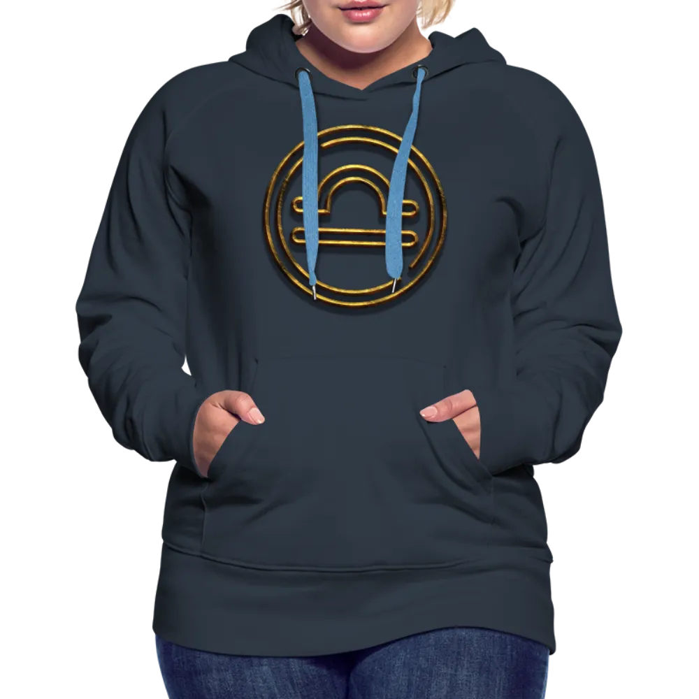 Libra 3D Gold Women’s Premium Hoodie