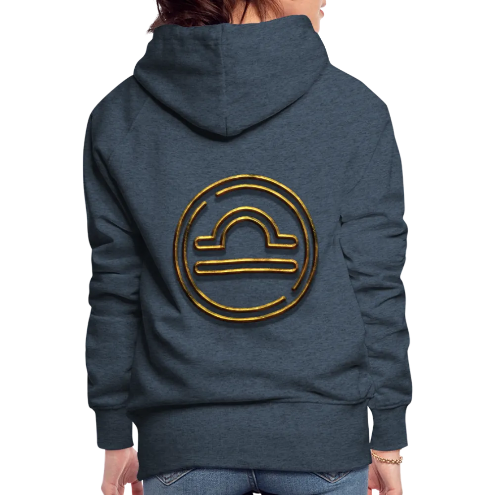 Libra 3D Gold Women’s Premium Hoodie