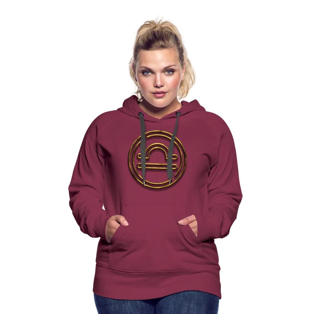 Libra 3D Gold Women’s Premium Hoodie