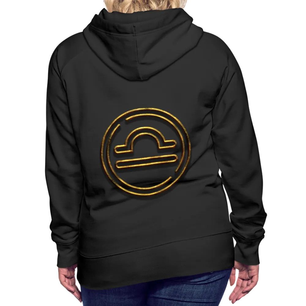 Libra 3D Gold Women’s Premium Hoodie