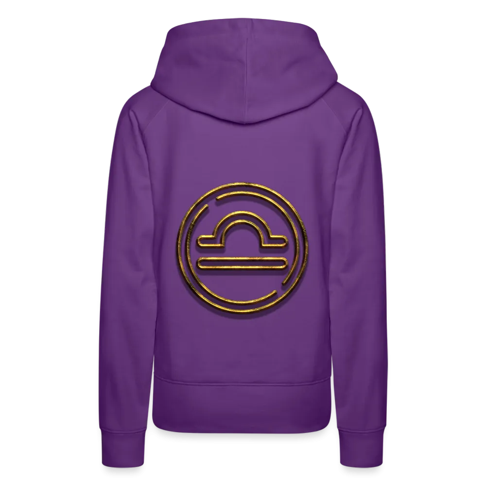 Libra 3D Gold Women’s Premium Hoodie