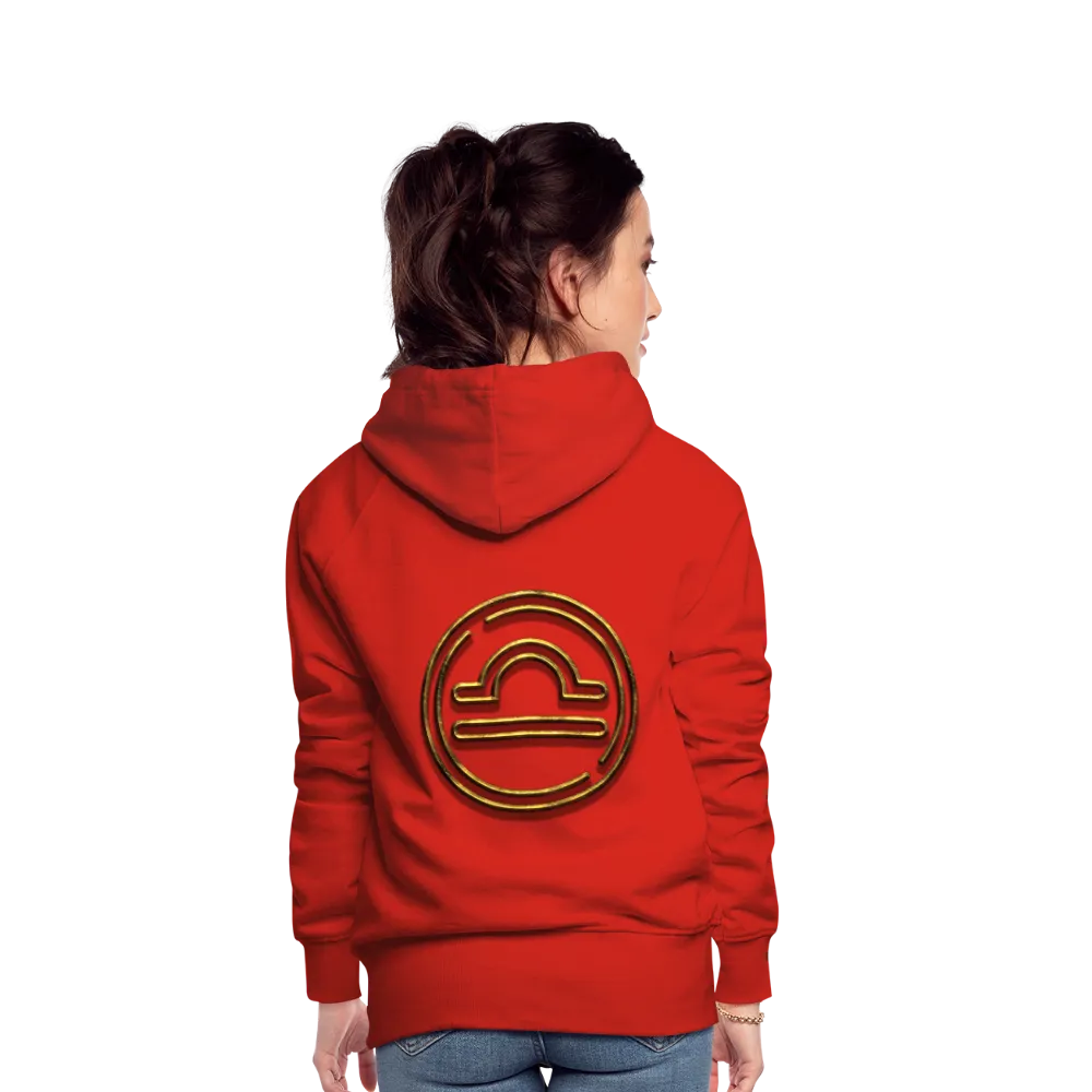 Libra 3D Gold Women’s Premium Hoodie