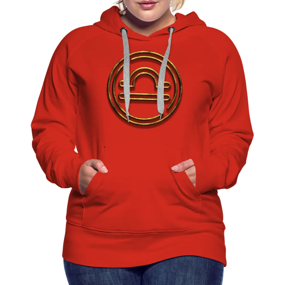Libra 3D Gold Women’s Premium Hoodie