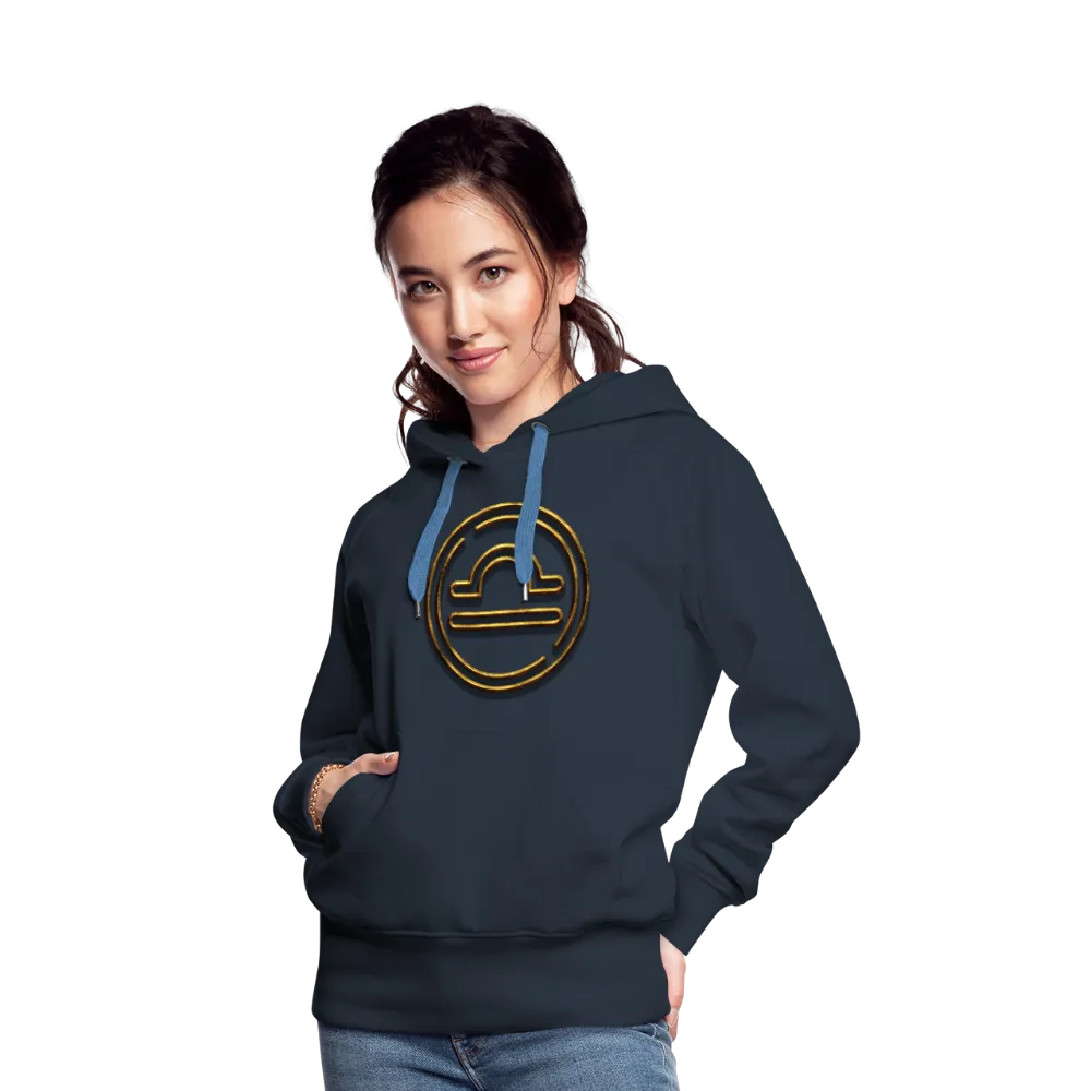 Libra 3D Gold Women’s Premium Hoodie