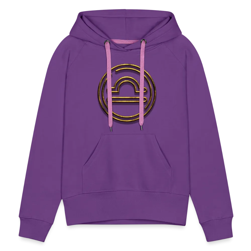 Libra 3D Gold Women’s Premium Hoodie