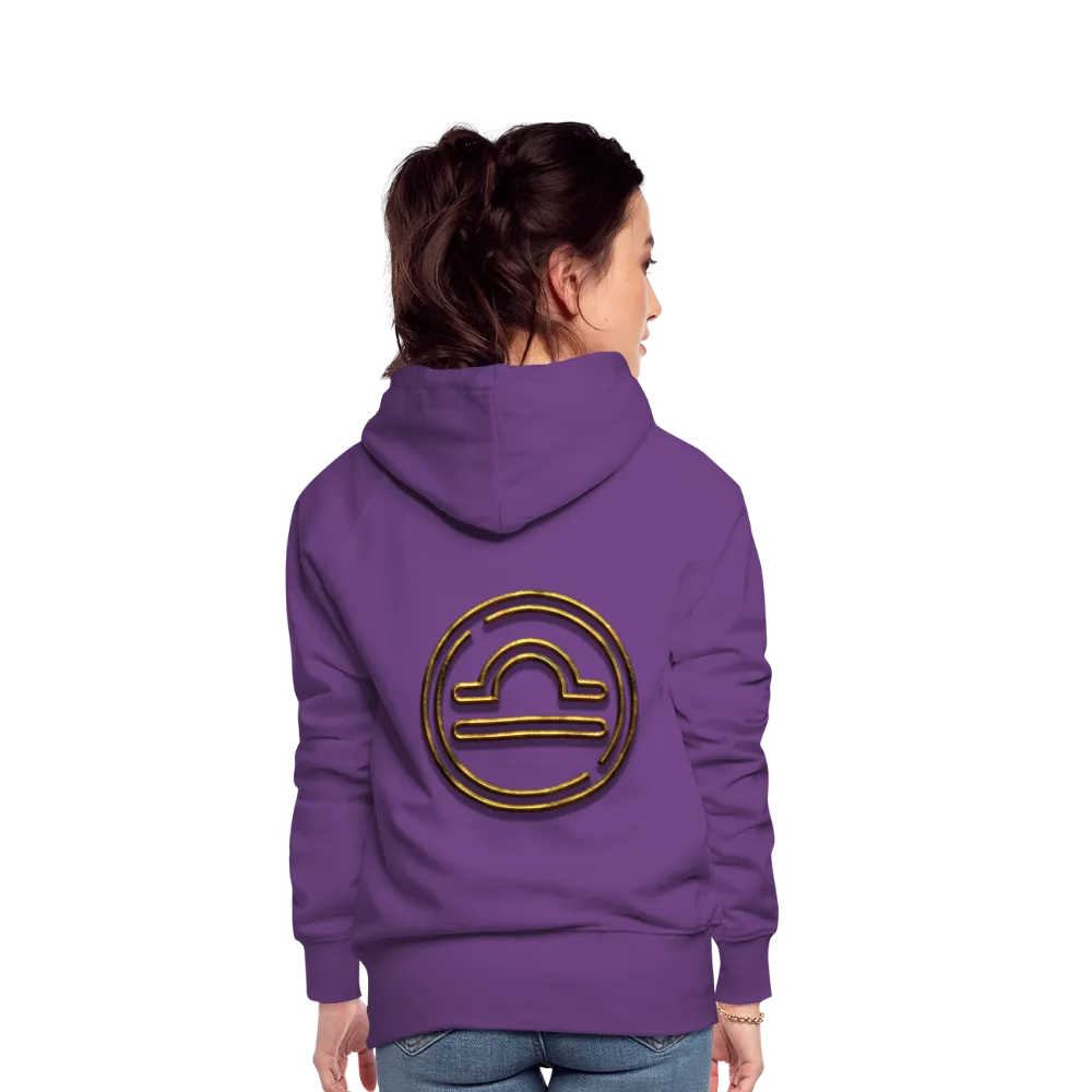 Libra 3D Gold Women’s Premium Hoodie