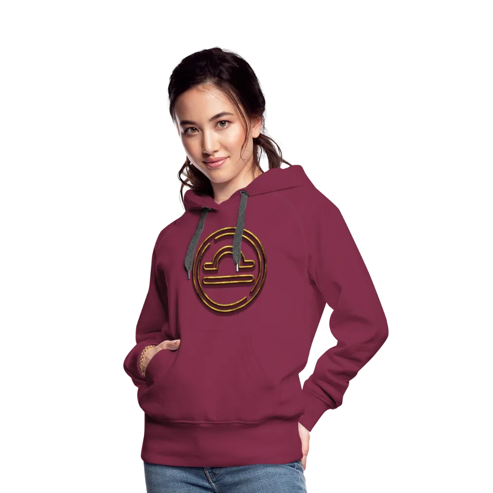 Libra 3D Gold Women’s Premium Hoodie