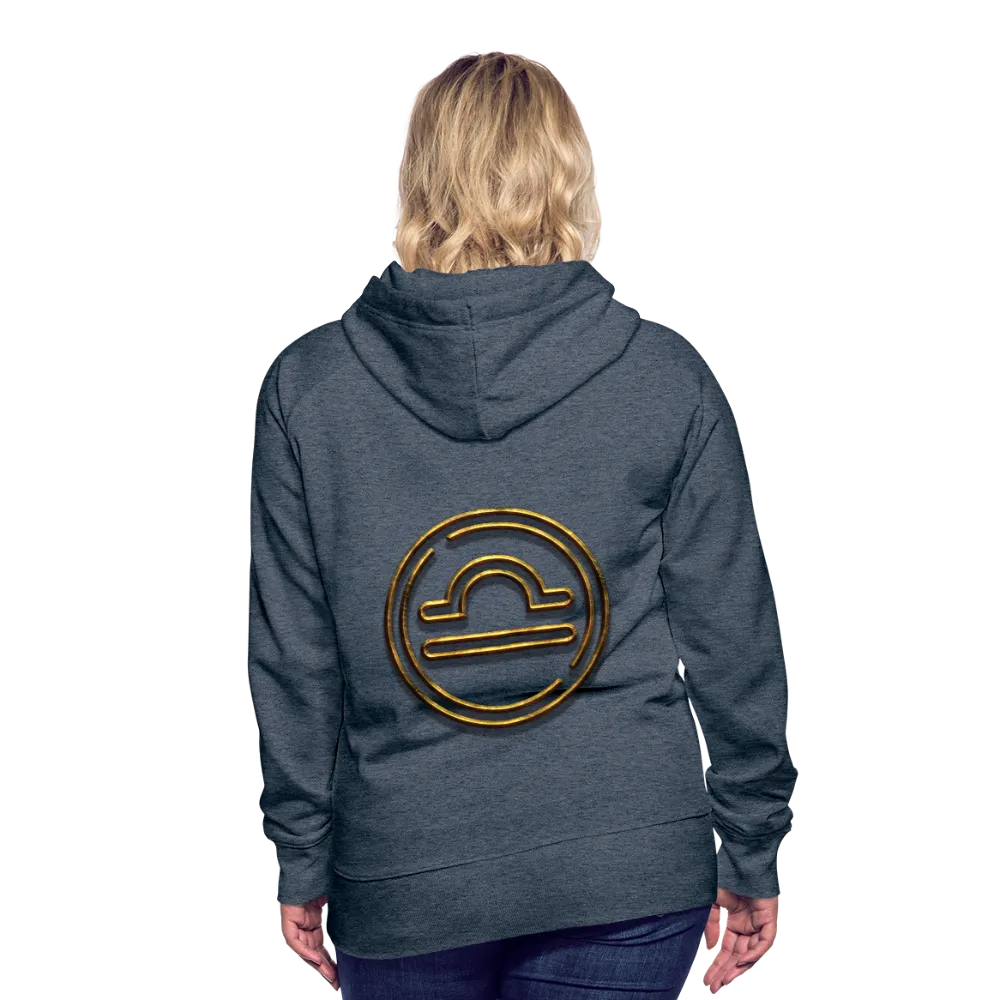 Libra 3D Gold Women’s Premium Hoodie