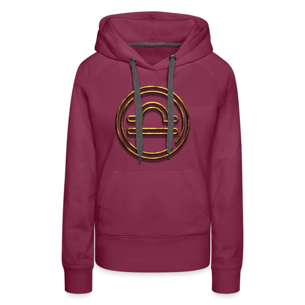 Libra 3D Gold Women’s Premium Hoodie