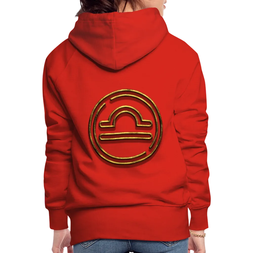 Libra 3D Gold Women’s Premium Hoodie