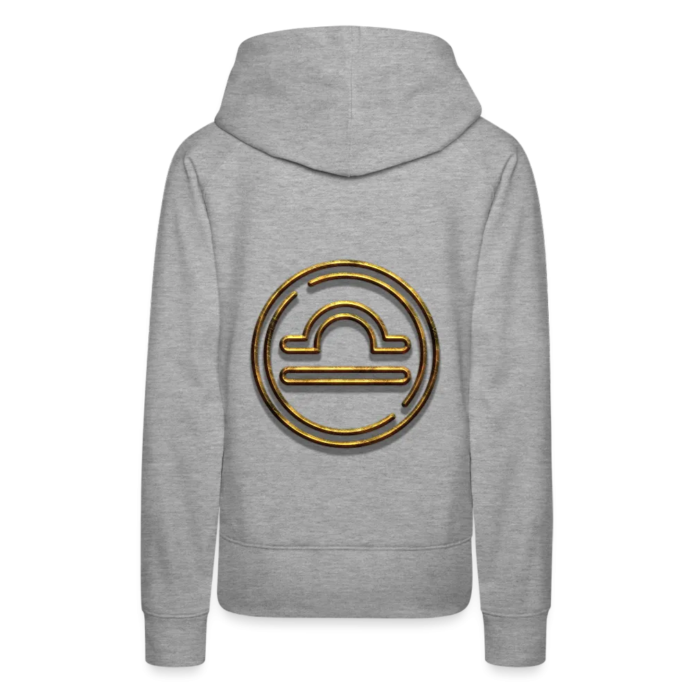 Libra 3D Gold Women’s Premium Hoodie