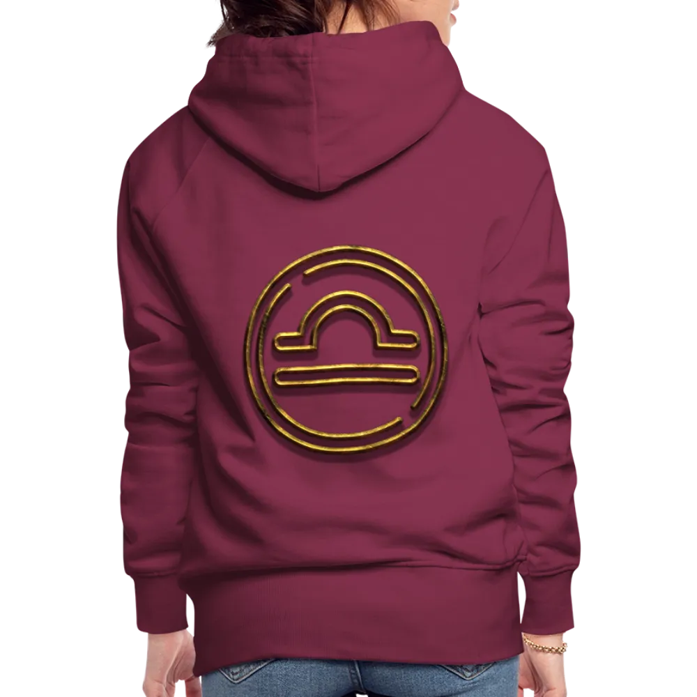 Libra 3D Gold Women’s Premium Hoodie