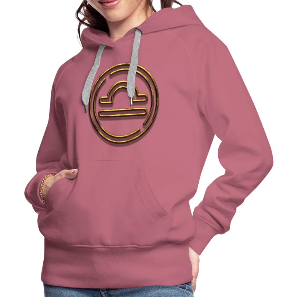 Libra 3D Gold Women’s Premium Hoodie