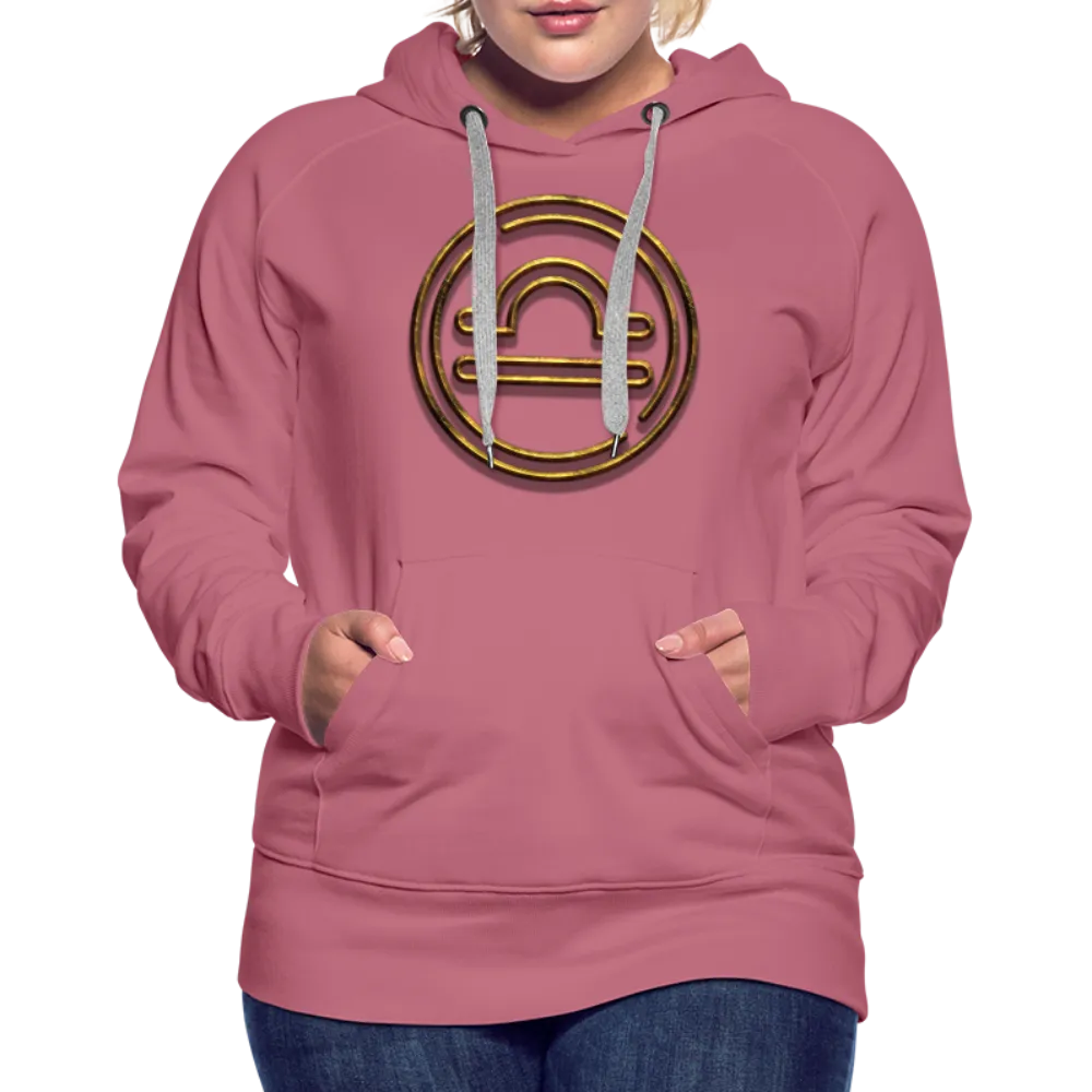 Libra 3D Gold Women’s Premium Hoodie