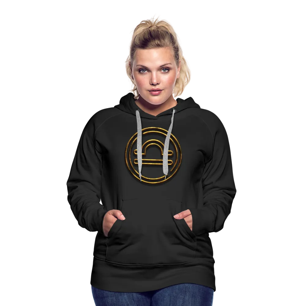 Libra 3D Gold Women’s Premium Hoodie