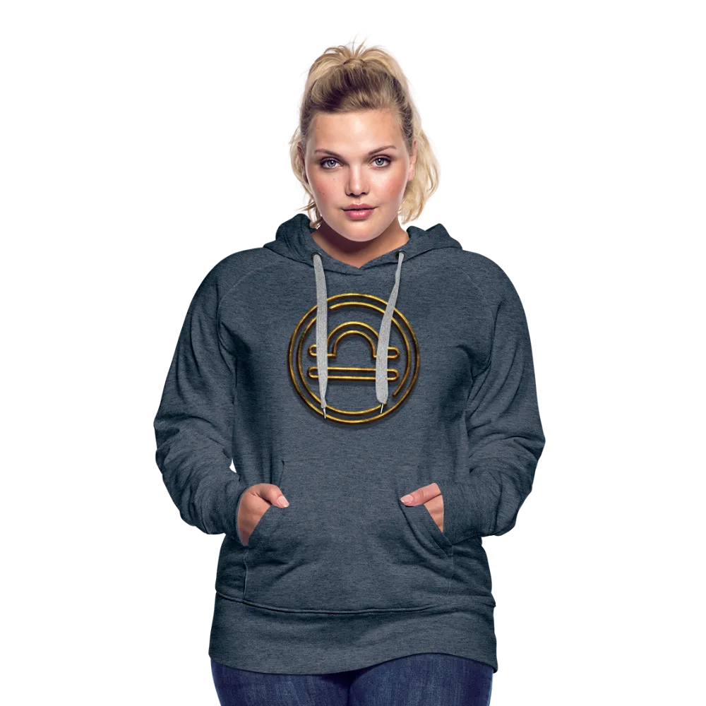 Libra 3D Gold Women’s Premium Hoodie
