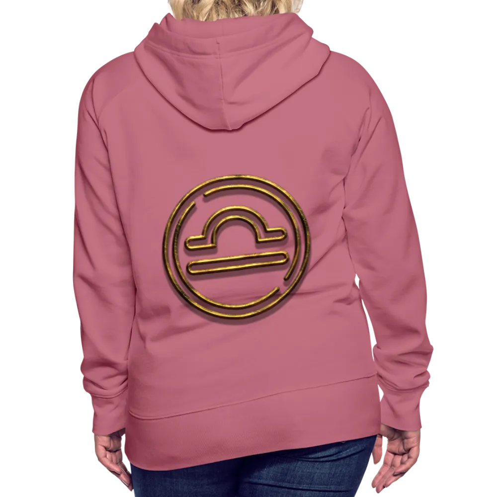 Libra 3D Gold Women’s Premium Hoodie
