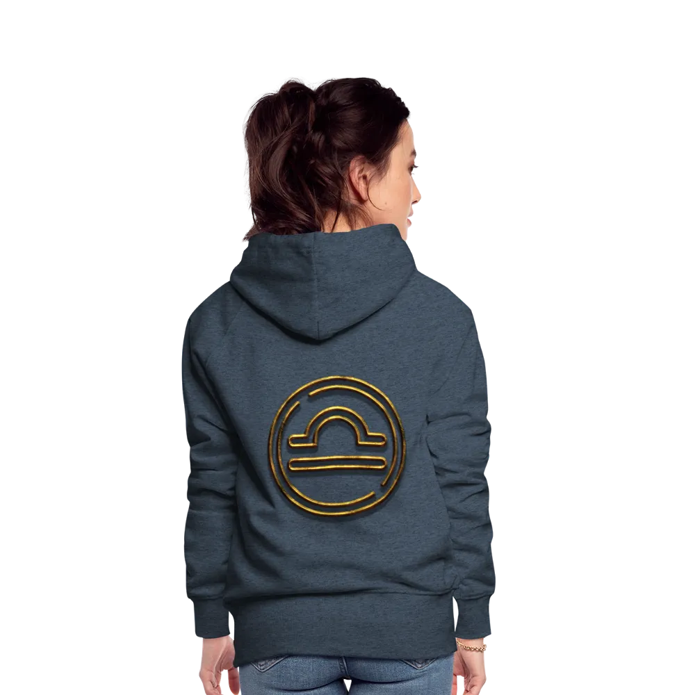 Libra 3D Gold Women’s Premium Hoodie