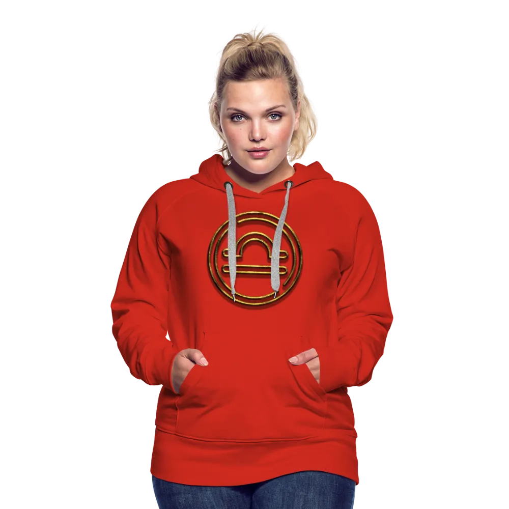 Libra 3D Gold Women’s Premium Hoodie