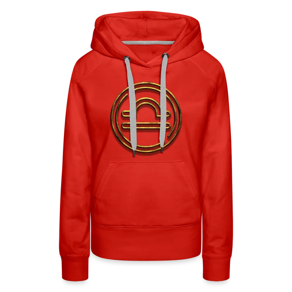 Libra 3D Gold Women’s Premium Hoodie
