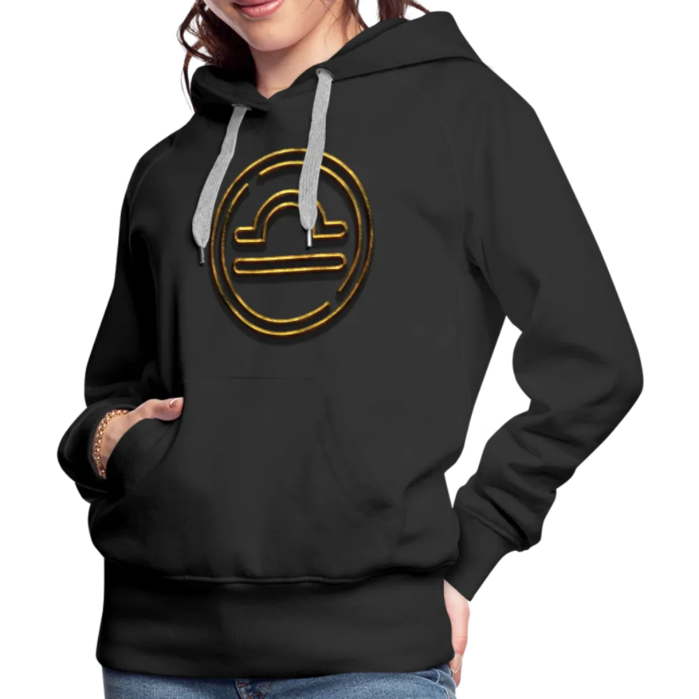Libra 3D Gold Women’s Premium Hoodie