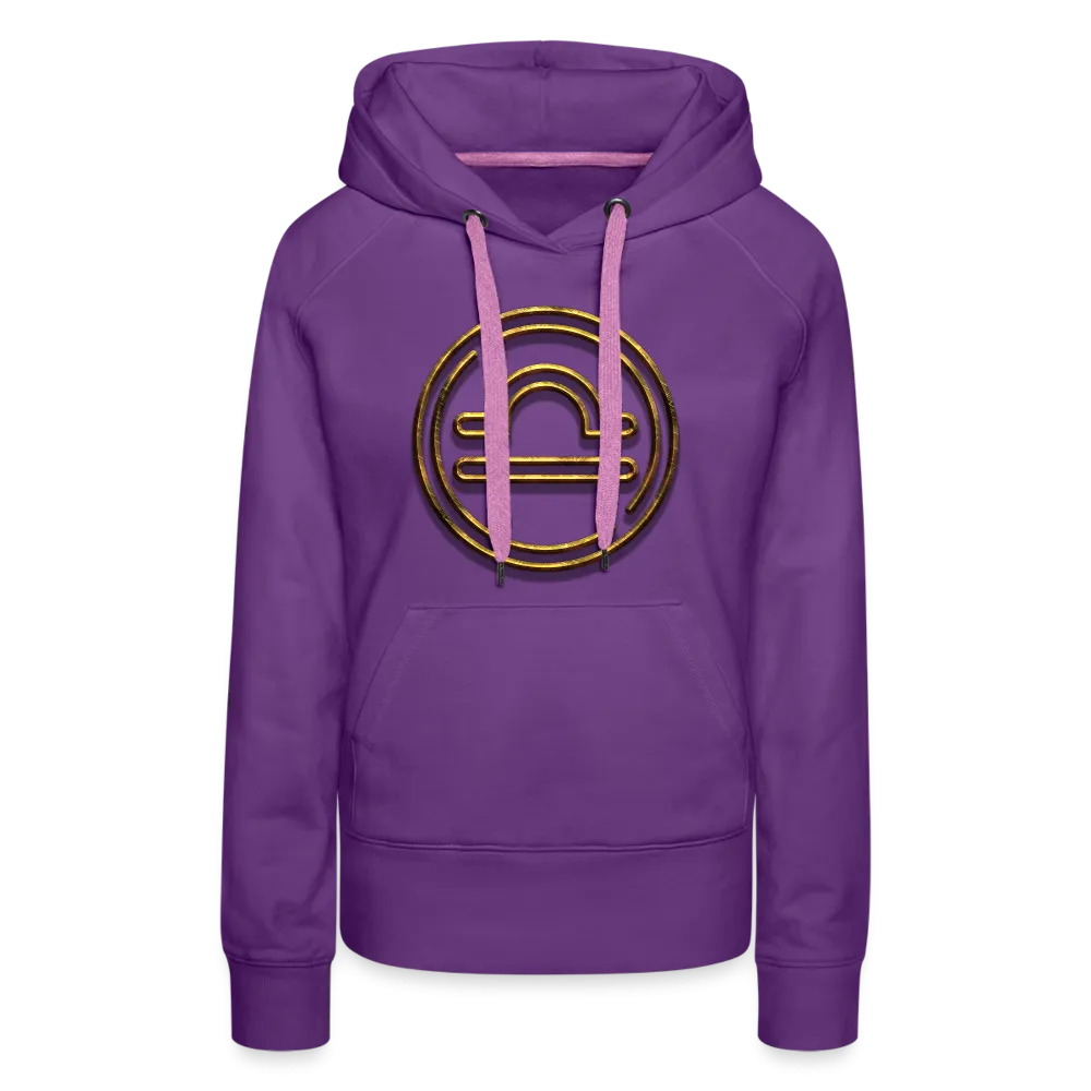 Libra 3D Gold Women’s Premium Hoodie