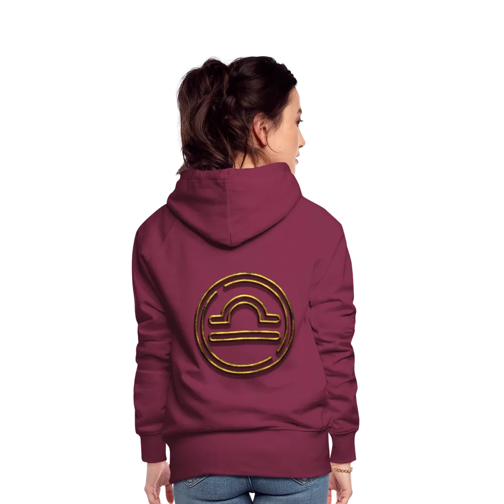 Libra 3D Gold Women’s Premium Hoodie