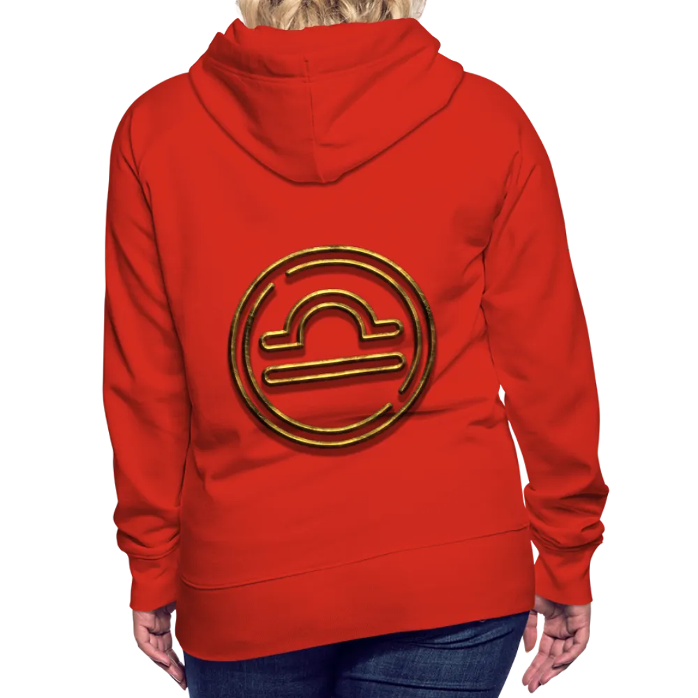 Libra 3D Gold Women’s Premium Hoodie