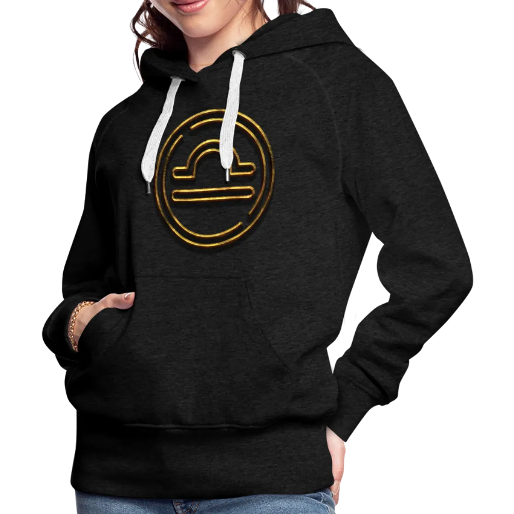 Libra 3D Gold Women’s Premium Hoodie