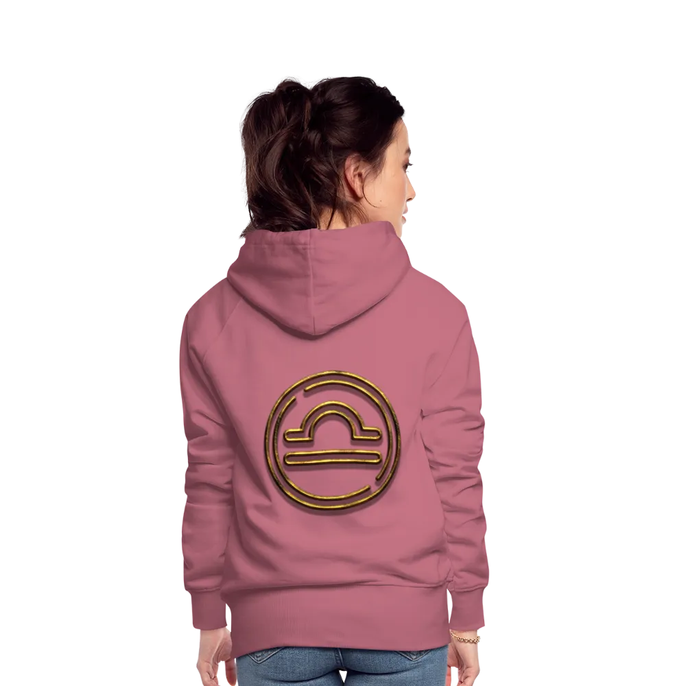 Libra 3D Gold Women’s Premium Hoodie