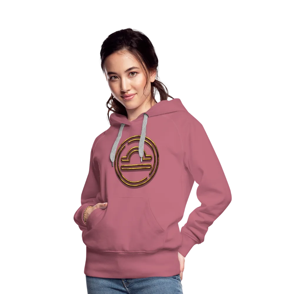 Libra 3D Gold Women’s Premium Hoodie