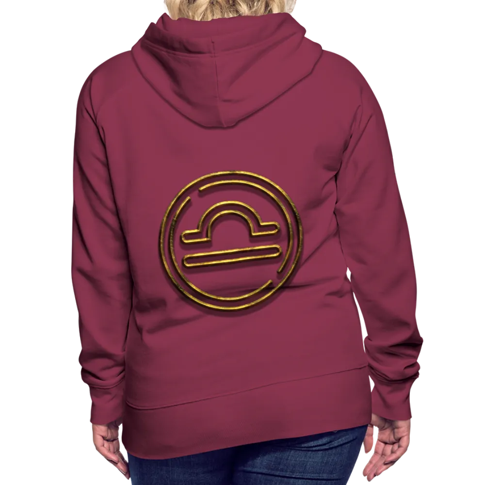 Libra 3D Gold Women’s Premium Hoodie