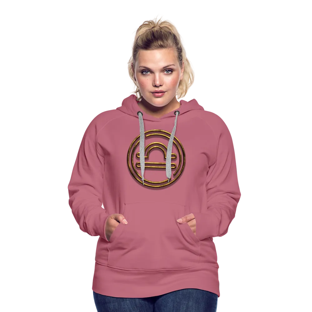 Libra 3D Gold Women’s Premium Hoodie