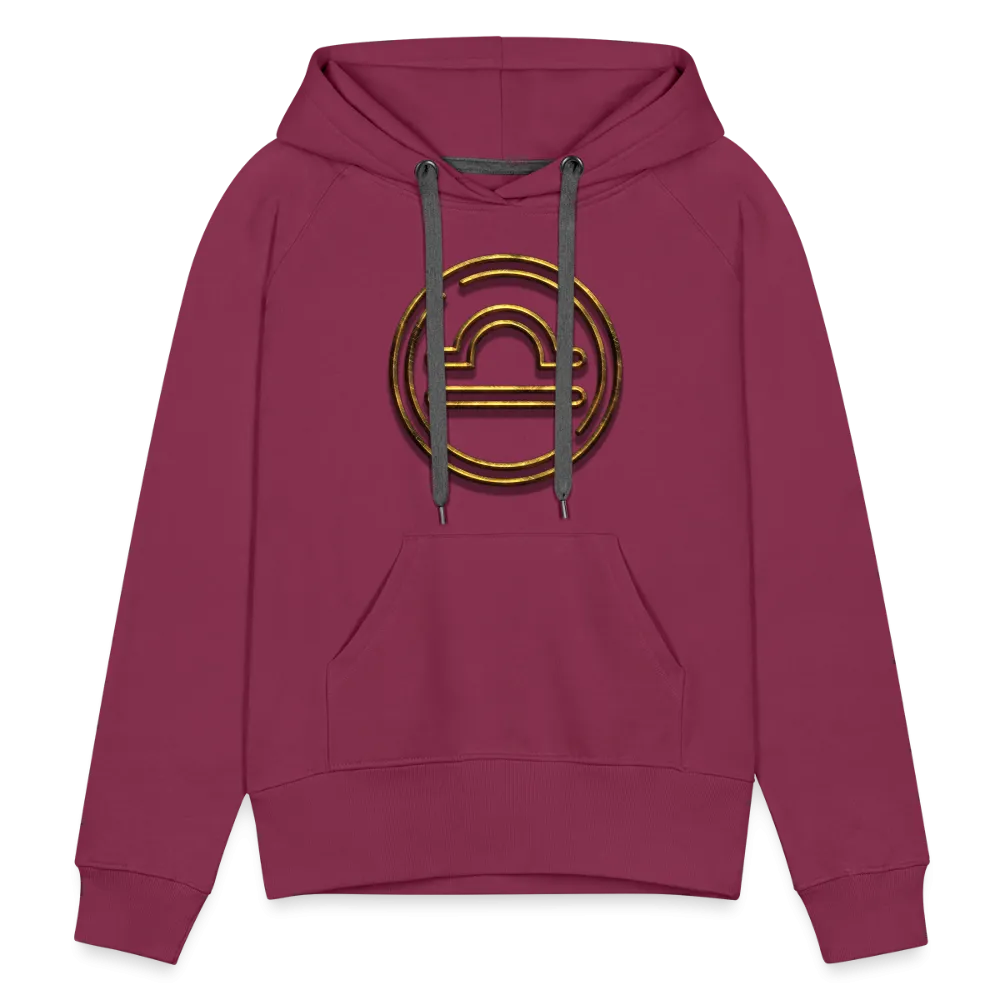 Libra 3D Gold Women’s Premium Hoodie